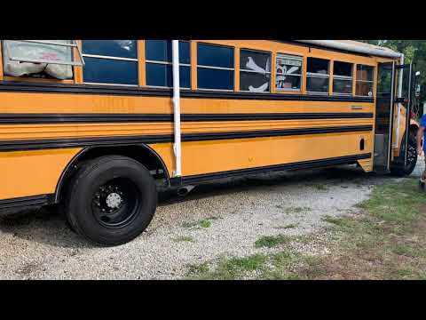 My friend Mikes school bus converted to an RV