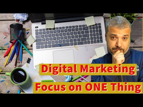 Digital Marketing - Focus on ONE Thing I Digital Learning I Digital Marketing CareerI #hindi #urdu