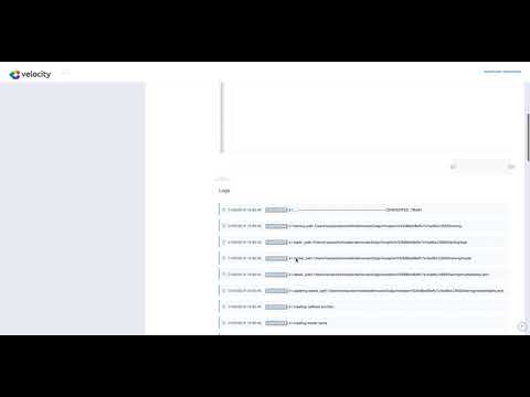 Train a deep learning algorithm with velocity with just few clicks