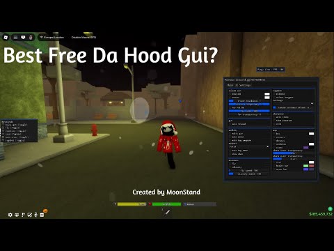 MoonGui Release! - New Best Free Da Hood Gui?? ( Op ragebot, silent aim, esp and more! )