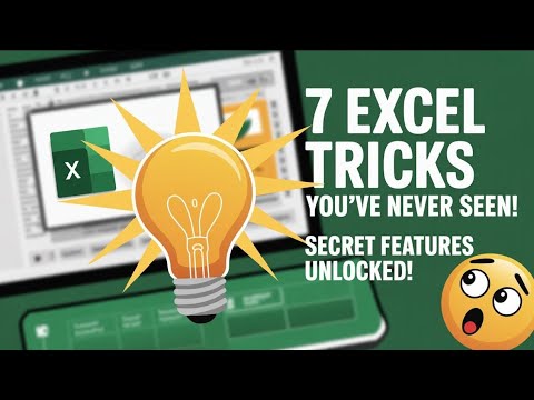 💥 Top 7 Excel Tricks for 2025 to Boost Productivity Fast (You'll Love #4!)"
