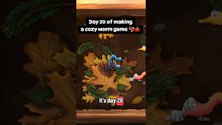 Day 20 of making a cozy worm game #gamedev #indiedev #indiegames #gameart #cozygames