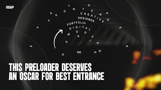 I Accidentally Made This GSAP Loading Screen While Animating Text on SVG Paths