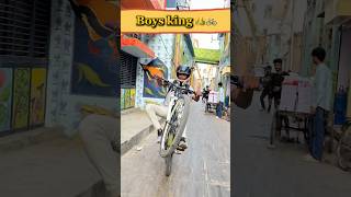 GIRLS VS BOYS 🔥 CYCLE STUNT COMPETITION-138 #cycle #stunt #shorts #subscribe