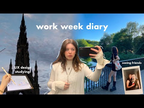 work week diary!📖 UX study📝sleepover, meal prep🍵