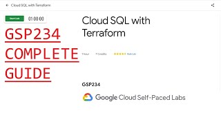 Cloud SQL with Terraform [GSP234]