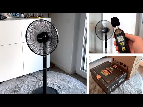 Fan review: Brandson pedestal fan 307218 | Assembly, noise level & rating