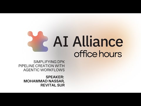 AI Alliance Simplifying DPK Pipeline Creation with Agentic Workflows