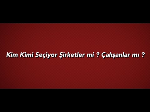 Siber Güvenlik ve Ik -- Kim Kimi Seçmeli, Çalışan mı Şirketi ? Şirket mi Çalışanı ?