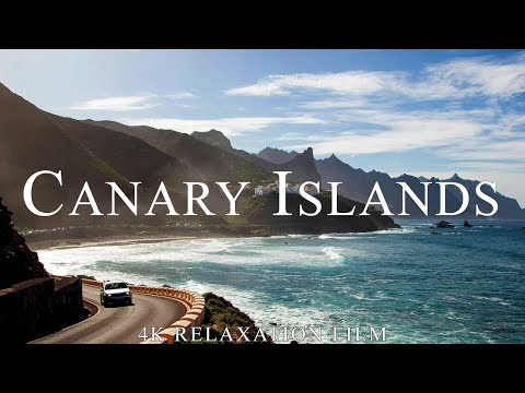 Carefree Canary Islands 4K: Drone Footage with Relaxing Music