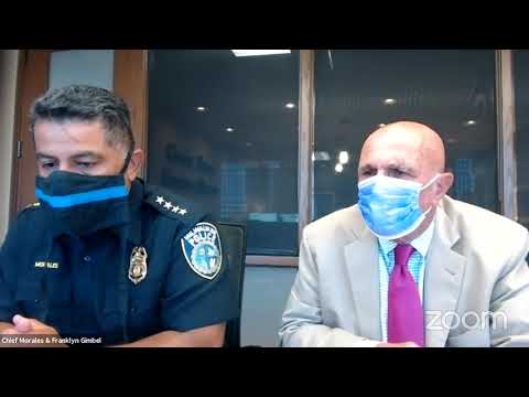 Zoom webinar with Police Chief Morales