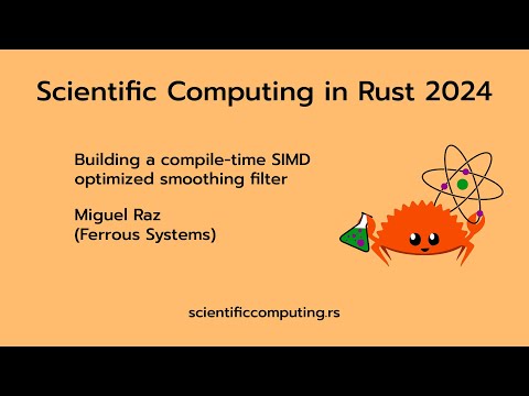 Miguel Raz - Building a compile-time SIMD optimized smoothing filter