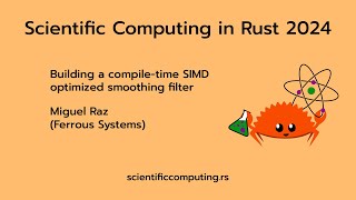 Miguel Raz - Building a compile-time SIMD optimized smoothing filter