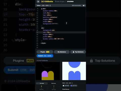 CSS Battle Challenge: Test your CSS skills! #CSSBattle #CSS #Challenge