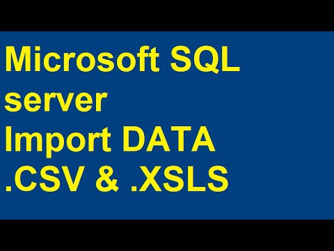How to import data to Microsoft SQL Server Management Studio| Importing CSV & EXCEL FILE