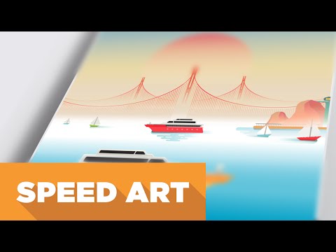 Speed Art #3 | Adobe Illustrator  | The Port Poster
