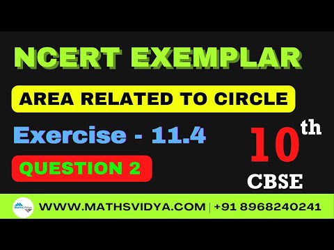 Area related to circle | Class 10th | Exemplar | Exercise 11.4 | Question 2  | Long Answer Type CBSE