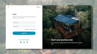 Login Page Website Tutorial using HTML CSS | Step-by-Step Guide to Responsive Design