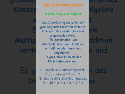 Das Distributiv Gesetz #MiBaTech107 #MiBaMathematics #MiBaMathematik