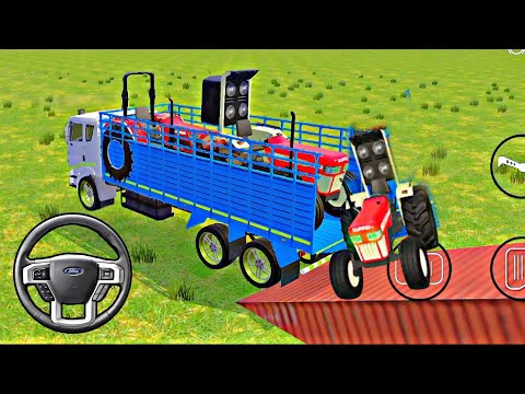 Drive truck and load 2 tractor from container #tractor #truck #tractorvideo