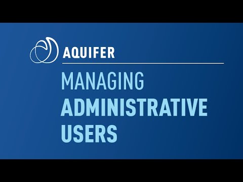 Managing Administrative Users in Aqueduct