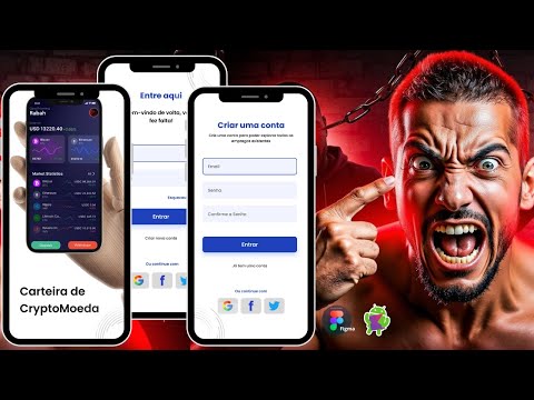 📢 Login de Criptomoeda UX UI - Tela no Android Studio ➕ Figma💲