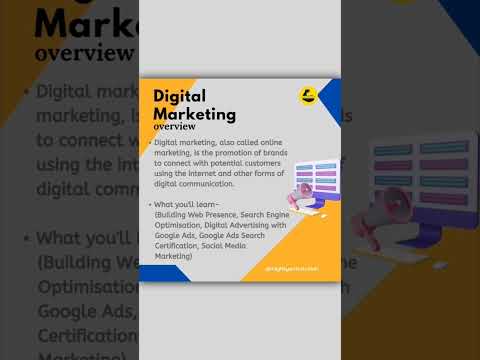 Overview of Digital Marketing #shorts #digitalmarketing