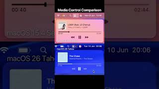 macOS Sequoia & macOS Tahoe Media Control Comparison #macOS15 #macOS26 #WWDC2025 #macOSBeta #MacBook