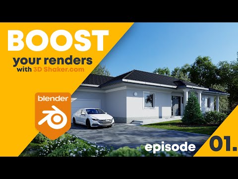 Boost your renders with 3D Shaker 01 BLENDER + CYCLES