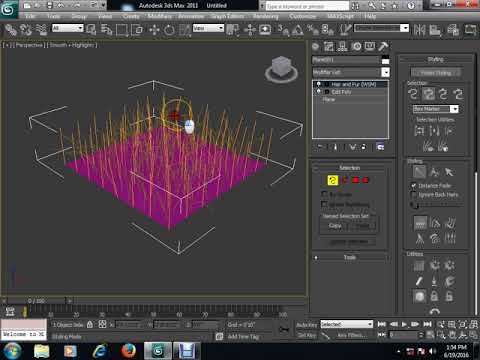 How to Create A 3D Grass Matt In  3ds Max Tutorials- Realistic Grass in 3ds max