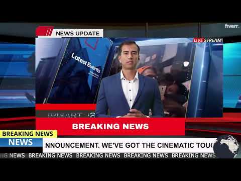 Creative spokesperson in breaking news videos for any language