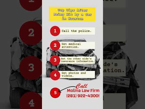Top Tips After Being Hit by a Car in Houston