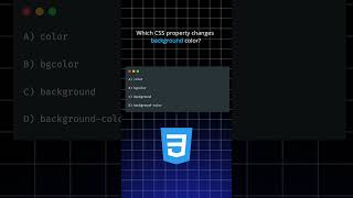 Can You Change the Background Color? #CSSQuiz #WebDesignChallenge #FrontendBeginner  #devforall