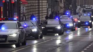 Chinese Foreign Minister Wang Yi in Budapest / Motorcades & flight