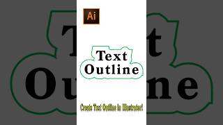 Create Text Outline in Adobe Illustrator! | Logo Design