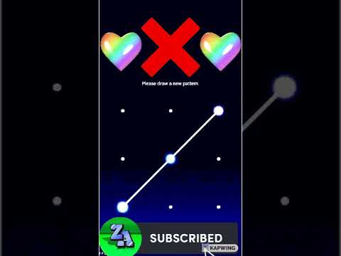 X Pattern lock style 2022 | Alphabet X pattern lock | Amazing X pattern lock |#short