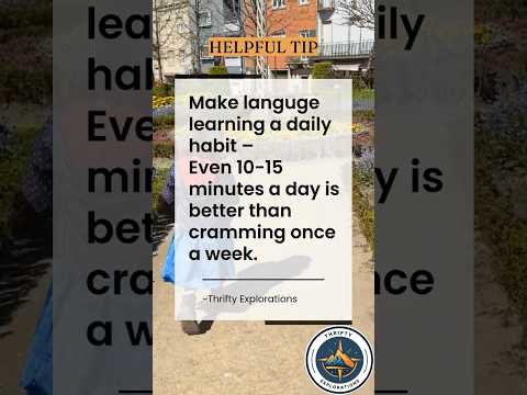 Language Learning Tip - Daily Habit