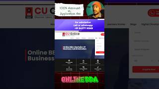 Online bba from Chandigarh University online mode #onlinebba #cuonline