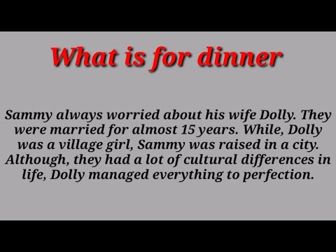 What Is For Dinner