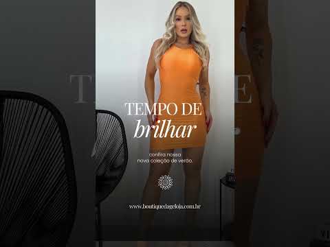 ✨ Descubra a Elegância Descontraída com o Vestido Malha Casual Sport Laranja Labellamafia! ✨