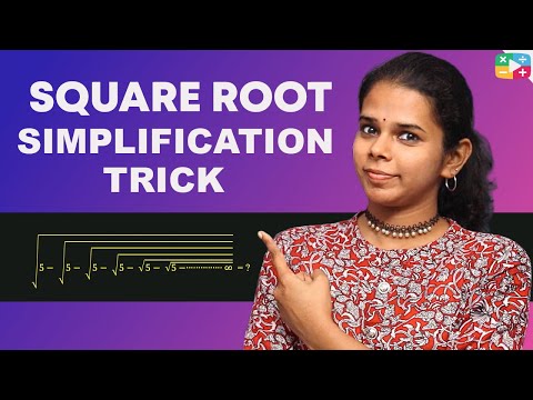Square Root Infinite Series Questions | Simplification Trick | Number System