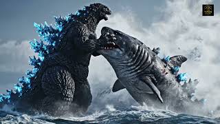 Godzilla Eats Colossal Megalodon in the Bermuda Triangle