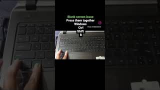 Black or Blank screen issue Shortcut to wake up your system  #pctricks #solution #blankscreen