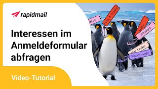 Interessengebiete in Newsletter-Formularen abfragen | rapidmail Video Tutorials