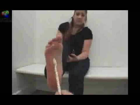 hispanic girl shows soles