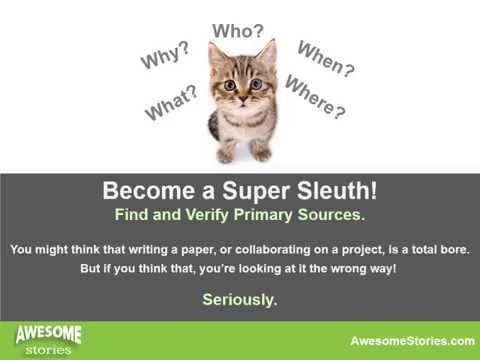 "Super Sleuth Sources" AS Tutorial 3