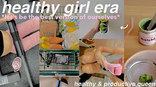 In my HEALTHY GIRL ERA🧚🏻‍♀️ glowing from the inside out *workout, healthy & productive* ♡