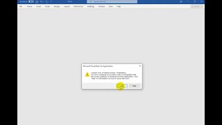 แก้ Word ขึ้น Compile error in hidden module | Fix Compile error in hidden module   | Updated 2024