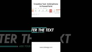 Creative Text Animations in PowerPoint #slideegg