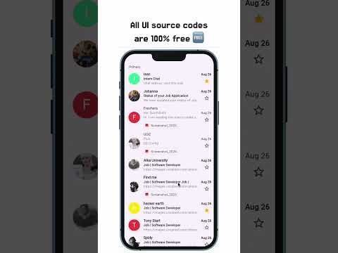 📧 Gmail Page Flutter Source Code | 100% Free